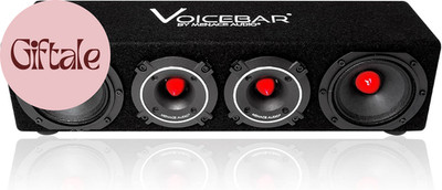 VOICEBAR High Output Slim Profile Midrange Enclosure RED Bullets
