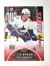 2021-22 UD Young Guns Canvas VASILY PODKOLZIN Rookie Oilers READ Card# C382. rookie card picture