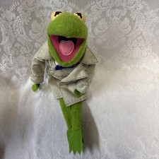 Vintage 1981 Fisher Price 857 Kermit the Frog Dress Up Reporter Stuffed Doll