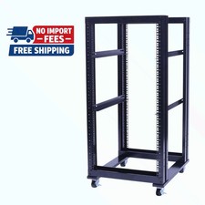 22U 4 Post Open Frame 19inch Data Network It Server/Audio Rack 31" Deep UL