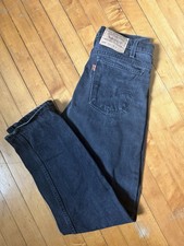 Vintage LEVIS Orange Tab 505 Black 30x30 made In USA