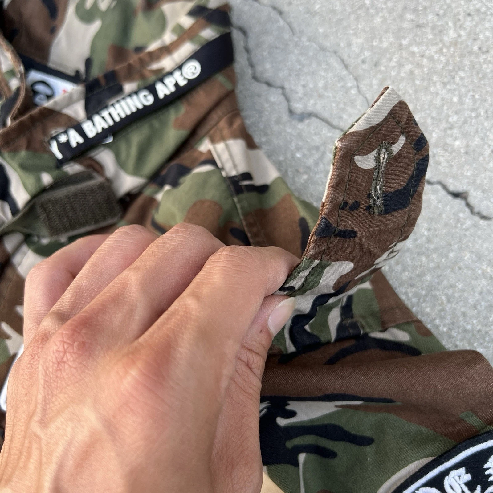 Vintage 2000’s Aape Bape Bathing Ape Full-Zip Military Camo Jacket L image 12
