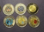 Must Have Canada  6 COLORIZED Toonie Set  1  as shown