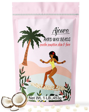 1Lb Refill Wax Beans for Hair Removal Kit, Brazilian Coarse Waxing for Bikini, F