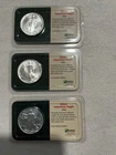 American Silver Eagle .999 Silver X Three Coins UNC