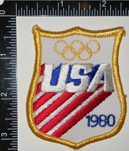 VINTAGE Winter Olympics Games Lake Placid 1980 USA United States Patch