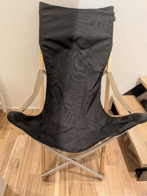 snow peak Campingstuhl Take! Stuhl lang schwarz Modell 2021 FES-055 super...