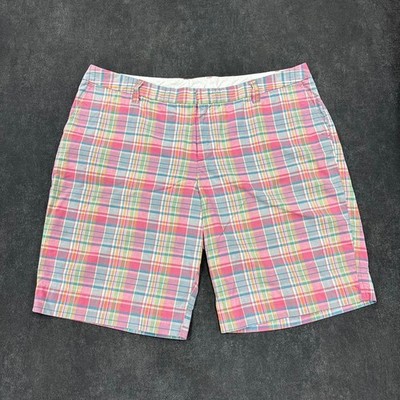 OLD GAP Checkered Shorts Pink Blue Orange Size M Y2K Vintage
