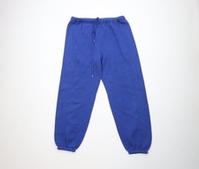 Vintage 90s Streetwear Mens Small Faded Blank Heavyweight Sweatpants Joggers USA