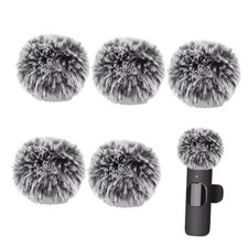 Mini Wireless Furry Windscreen Covers, Microphone Windscreen for Lavalier