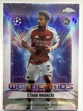 2023-24 Topps Chrome UEFA Ethan Nwaneri RC Rookie Wonderkids Arsenal #WK-8