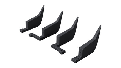 Skoda Octavia MK3 RS VRS Heckdiffusor Flossen 3D Druck Stoßstange - Abschleppkugel Variante