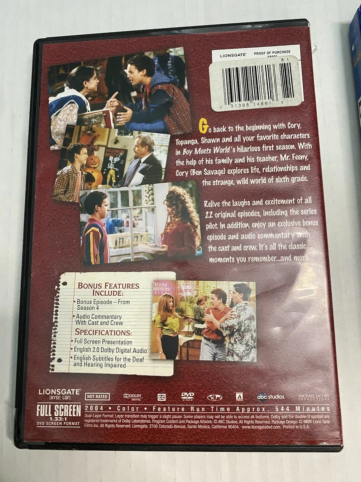 Boy Meets World , Boy Meets World Season 1-2 Foto 3 de 4