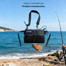Fishing Tackle Sling Bag for Angling Sports  Oxford Cloth Durability USA Seller