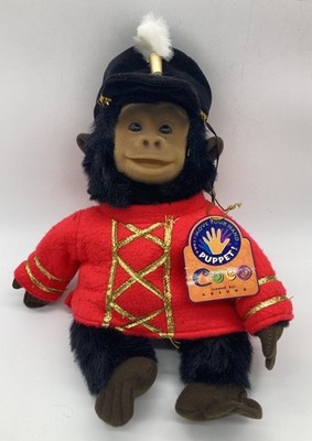 Vintage Hosung Monkey Hand Puppet Royal Guard Plush Stuffed Animal 1998 14'' New