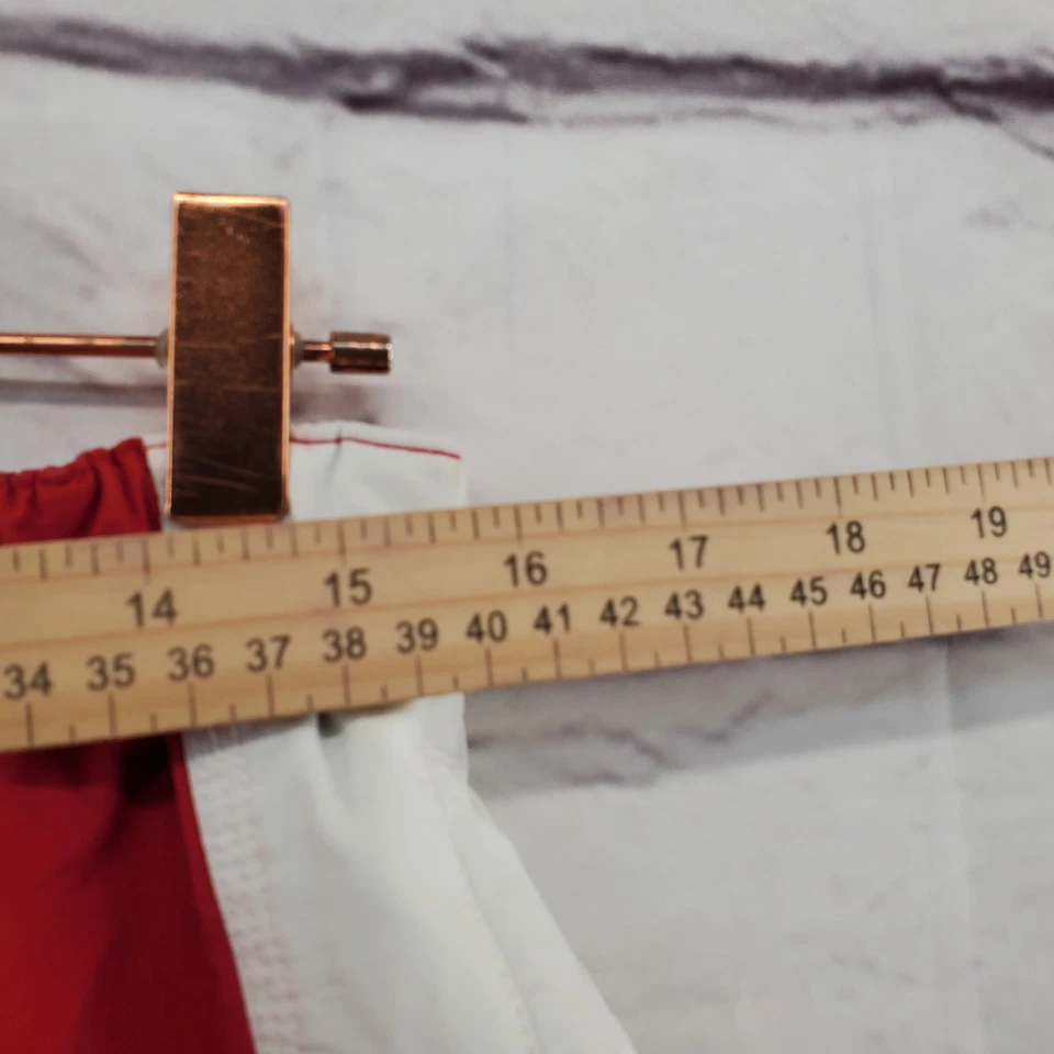 Pantalones Cortos VICTORINOX Para Hombre Grandes Atléticos Forrados Cordón Rojo Blanco Pull On Foto 4 de 4