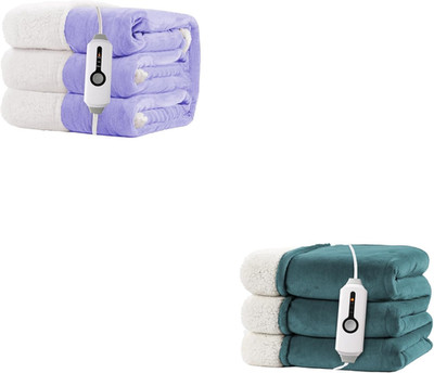 Ultra-Cozy Electric Heated Blanket - Dual-Sided, 4 Heat Settings, Full & Throw S