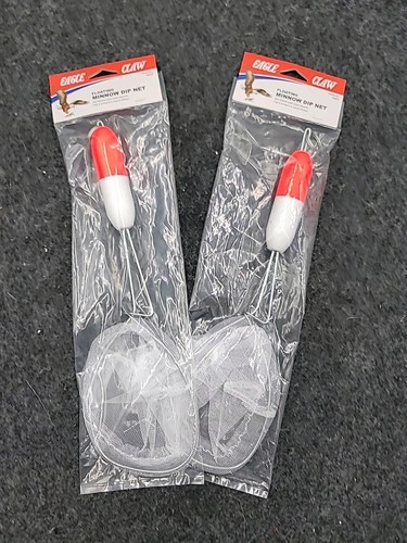 2 Reti Galleggianti Artiglio Aquila Minnow Dip 12" Secchio Pesca Shiner Esca Scoop - Foto 1 di 6