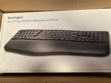 Kensington Pro Fit Ergo Wireless Keyboard and Mouse-Black K75406US (NEW)
