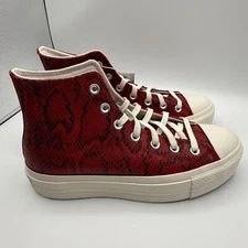 Women's 6.5 US Converse Chuck Taylor All Star Lift Platform Snakeskin Sneakers