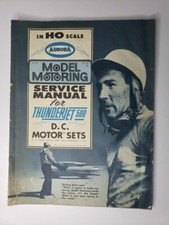 Aurora Model Motoring Service Manual for Thunder Jet 500 1/87th Scale HO Gauge