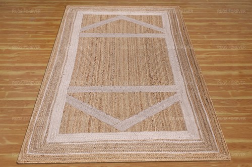 Tapis Asthe motif kilim jute laine et coton Athezza