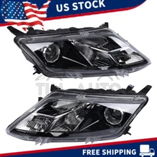 2pcs Halogen Headlamps For 2010-2012 Ford Fusion Pair Left+Right Pair