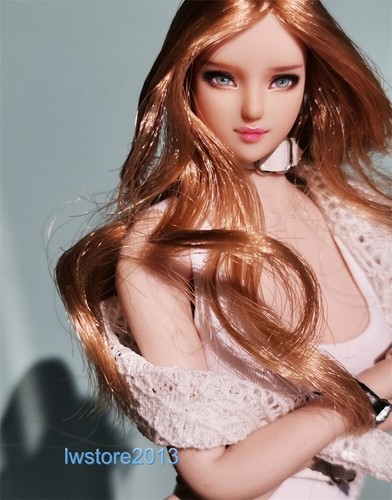 1:6 Curly Hair Girl Obitsu Head Sculpt For 12inch Female PH TBL UD Figure Body - Picture 4 of 7