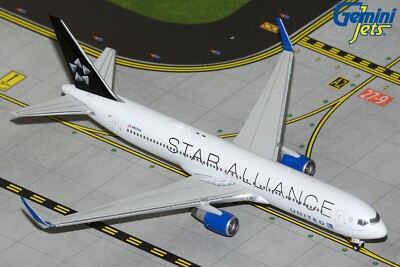 United Airlines 767-300 Star Alliance GJUAL2313 Gemini Jets Scale 1:400 IN STOCK