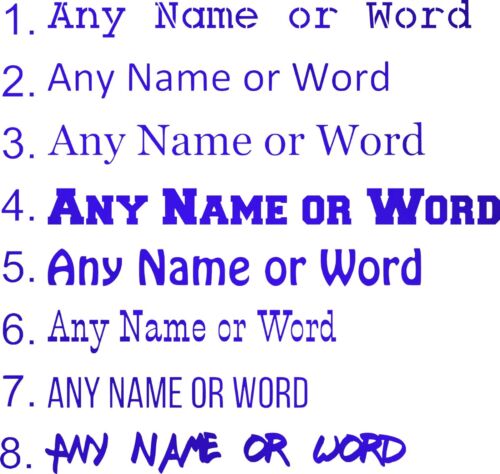 Custom/Personalised Name/Word Cut-Vinyl Decal Sticker Various Fonts - Matte - Picture 27 of 56