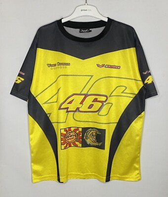 VALENTINO ROSSI VR46 DOCTOR GRAPHIC PRINT RACING SHIRT JERSEY