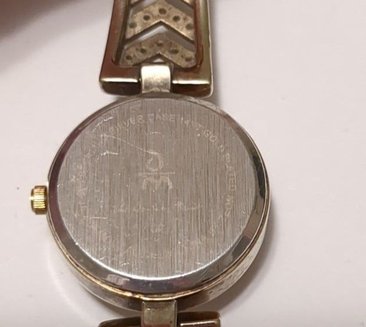 Vintage Danbury Mint Watch 14K Gold Plated Sterling Silver Diamonds Womens Watch Danbury Mint Wristwatches for sale | eBay main image 2