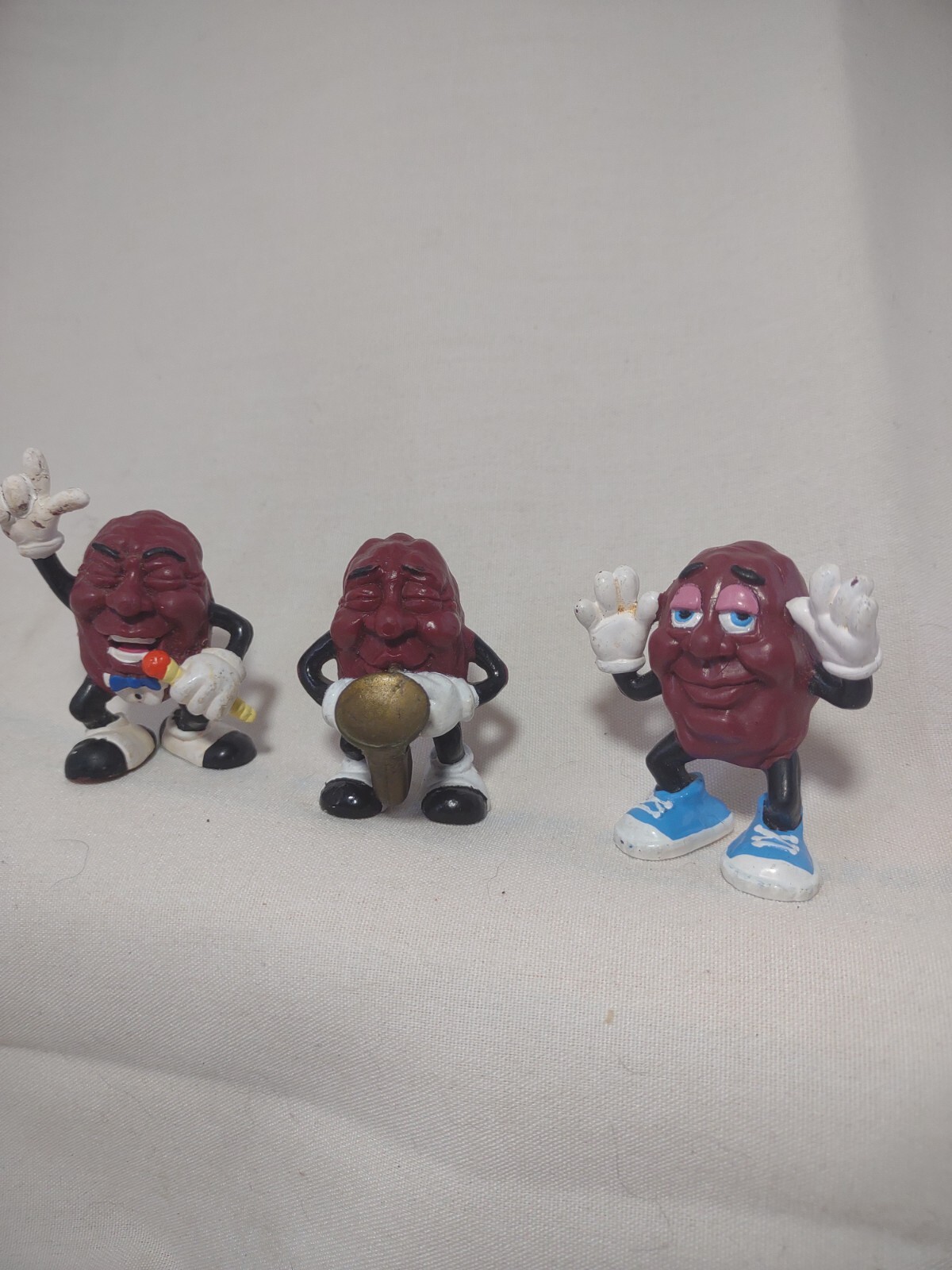 California Raisins Toy Figurines 1988 Set Lot Of 3 Vintage Random