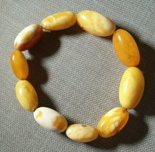 baltic amber 10 g yolk yellow white bracelet olive Jewelry gem gemstone gems