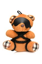 Master Series Gagged Bound Bear Keychain Kinky Cute Gift Harness Blindfold BDSM