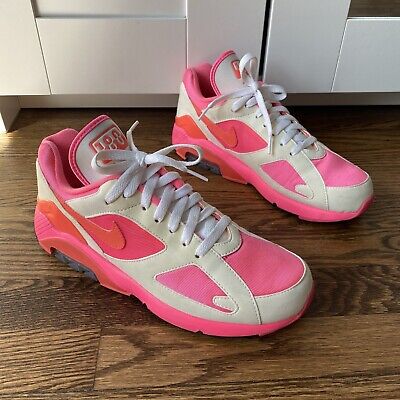 Nike AIR MAX 180 / CdG COMME DES GARCONS HOMME PLUS Pink and White | eBay