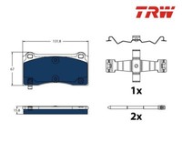 Bremsbelagsatz, Scheibenbremse Electric Blue Trw GDB2431BTE