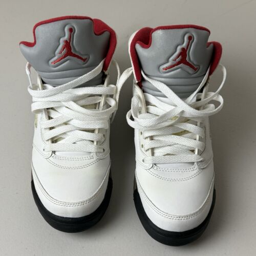 Air Jordan 5 Retro Fire Red Silver Tongue GS Größe 6,5Y 440888-102 Damengröße 8,5. - Bild 3 von 12