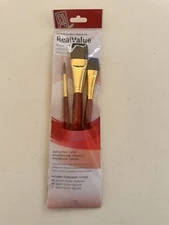 Princeton Artist Brush Natural Bristle Real Value 3-pack, No 9122 - New & Sealed
