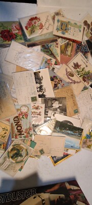 85+ Antique Vintage used post cards early 1900s some later 40s. Stamped