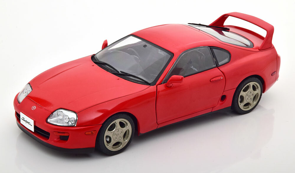 1/18 Toyota Supra MK4 A80 1993 Red Diecast Model Car By