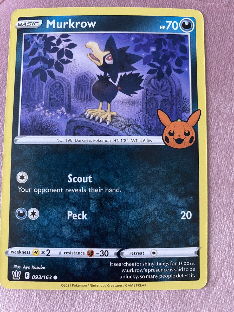 Pokémon Card 093/163 MURKROW - TRICK OR TRADE - BATTLE STYLES