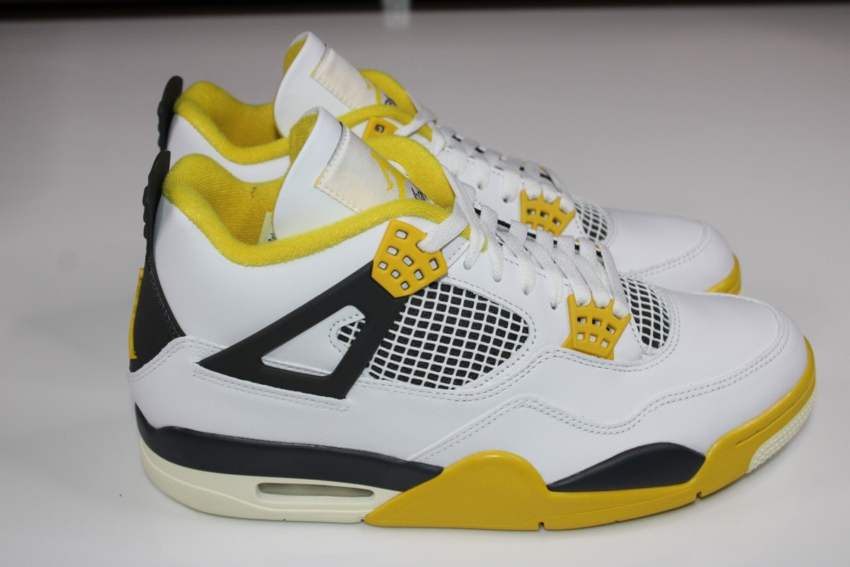 Air Jordan 4 ホワイト/イエロー PS Air Jordan 4 – 'White/Lt Lemon Twist' – Kicks Lounge
