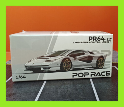 FEB 2025 POPRACE PR64-117 LAMBORGHINI COUNTACH LPI 800-4 BIANCO