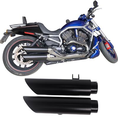 3.5'' Baffled Slash Cut Mufflers for 07-17 Harley Vrod Night Rod