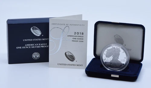 2018-W $1 American Proof Silver Eagle in Original Government Packaging