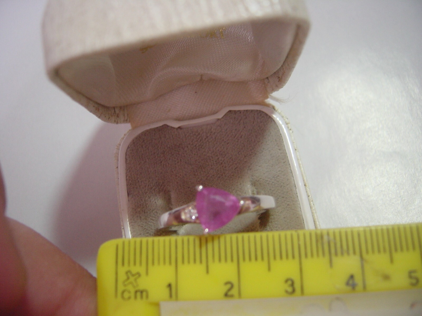 Solid Silver Ring-superb Genuine trillion natural… - image 8