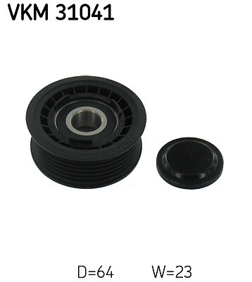 SKF VKM 31041 Deflection/Guide Pulley, V-ribbed belt for Audi, Chrysler, Dodge, Fia