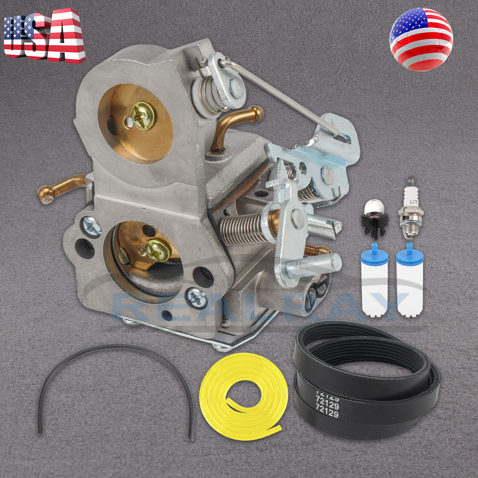 503283209 Carburetor w/ Belt for Husqvarna K760 578243401 Zama C3EL29C