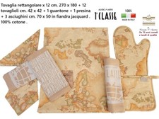 1^ CLASSE ALVIERO MARTINI Tovaglia x 12 + complementi coordinato cucina 18 pezzi